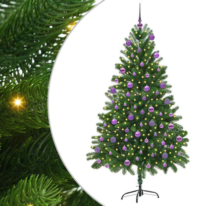 Weihnachtsbaum mit 300 LEDs mit Ständer Grün 180 cm PE