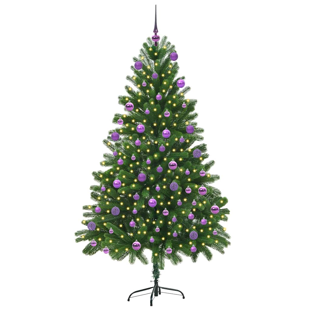 Weihnachtsbaum mit 300 LEDs mit Ständer Grün 180 cm PE