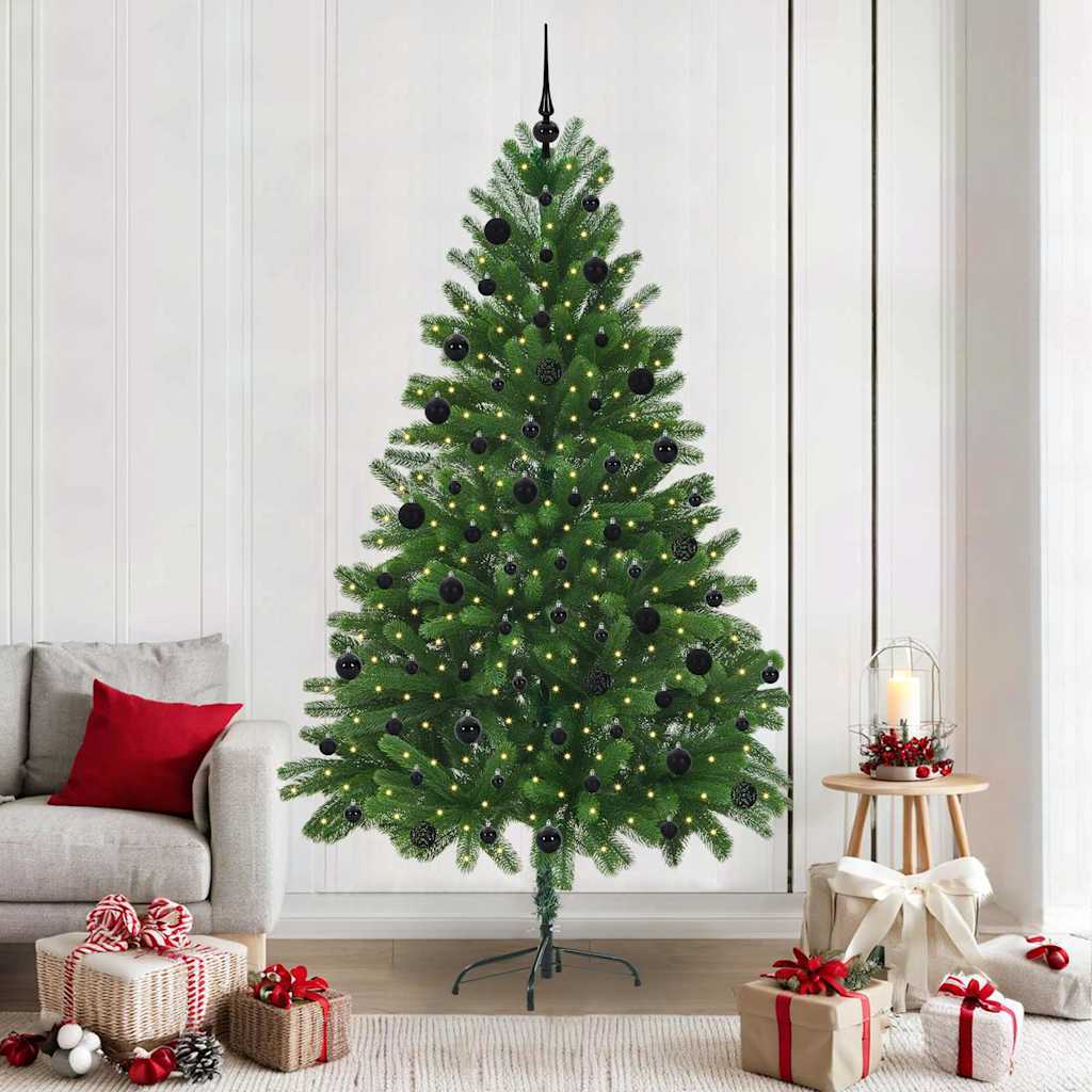 Weihnachtsbaum mit 300 LEDs mit Ständer Grün 210 cm PE