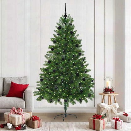 Weihnachtsbaum mit 300 LEDs mit Ständer Grün 210 cm PE