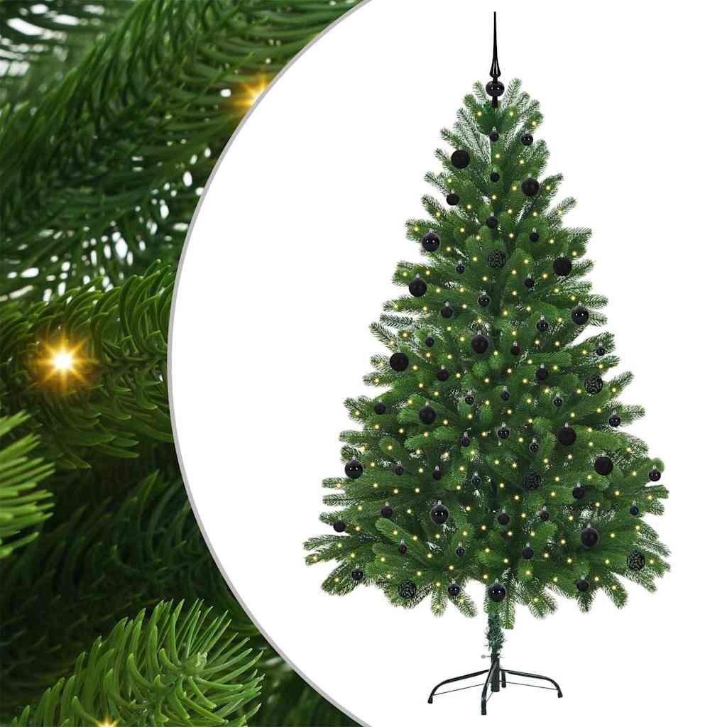 Weihnachtsbaum mit 300 LEDs mit Ständer Grün 210 cm PE