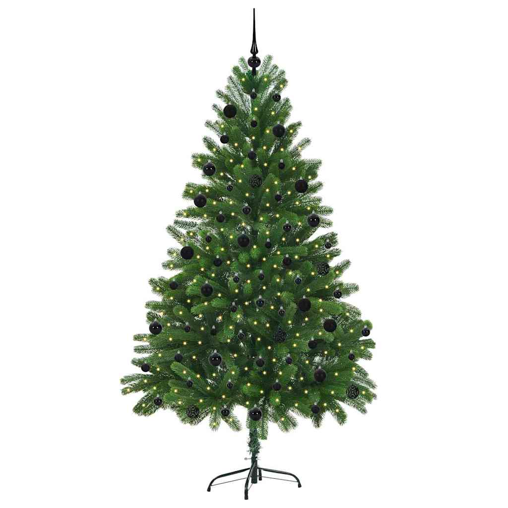 Weihnachtsbaum mit 300 LEDs mit Ständer Grün 210 cm PE