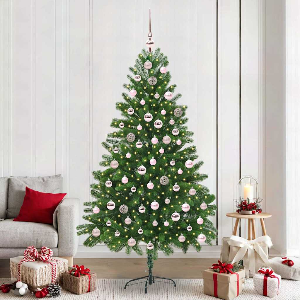 Weihnachtsbaum mit 300 LEDs mit Ständer Grün 210 cm PE