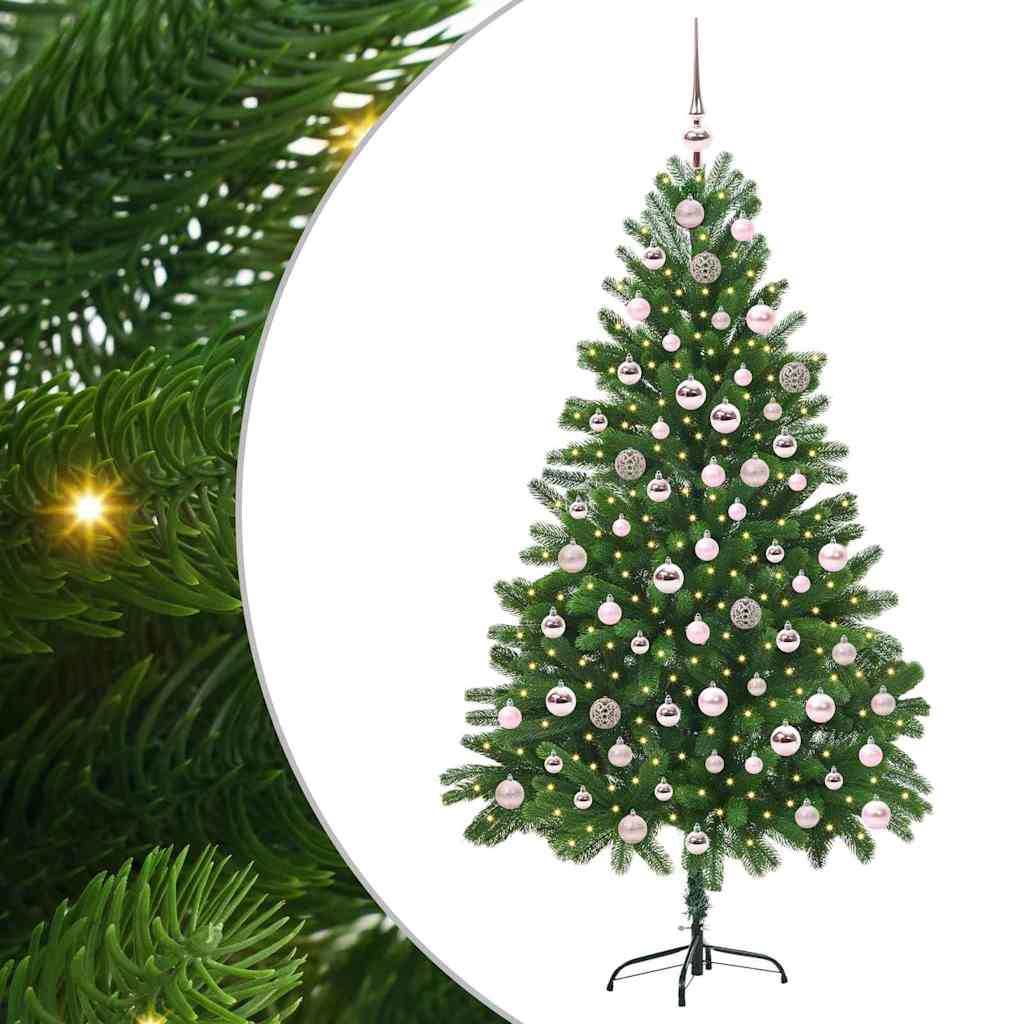 Weihnachtsbaum mit 300 LEDs mit Ständer Grün 210 cm PE