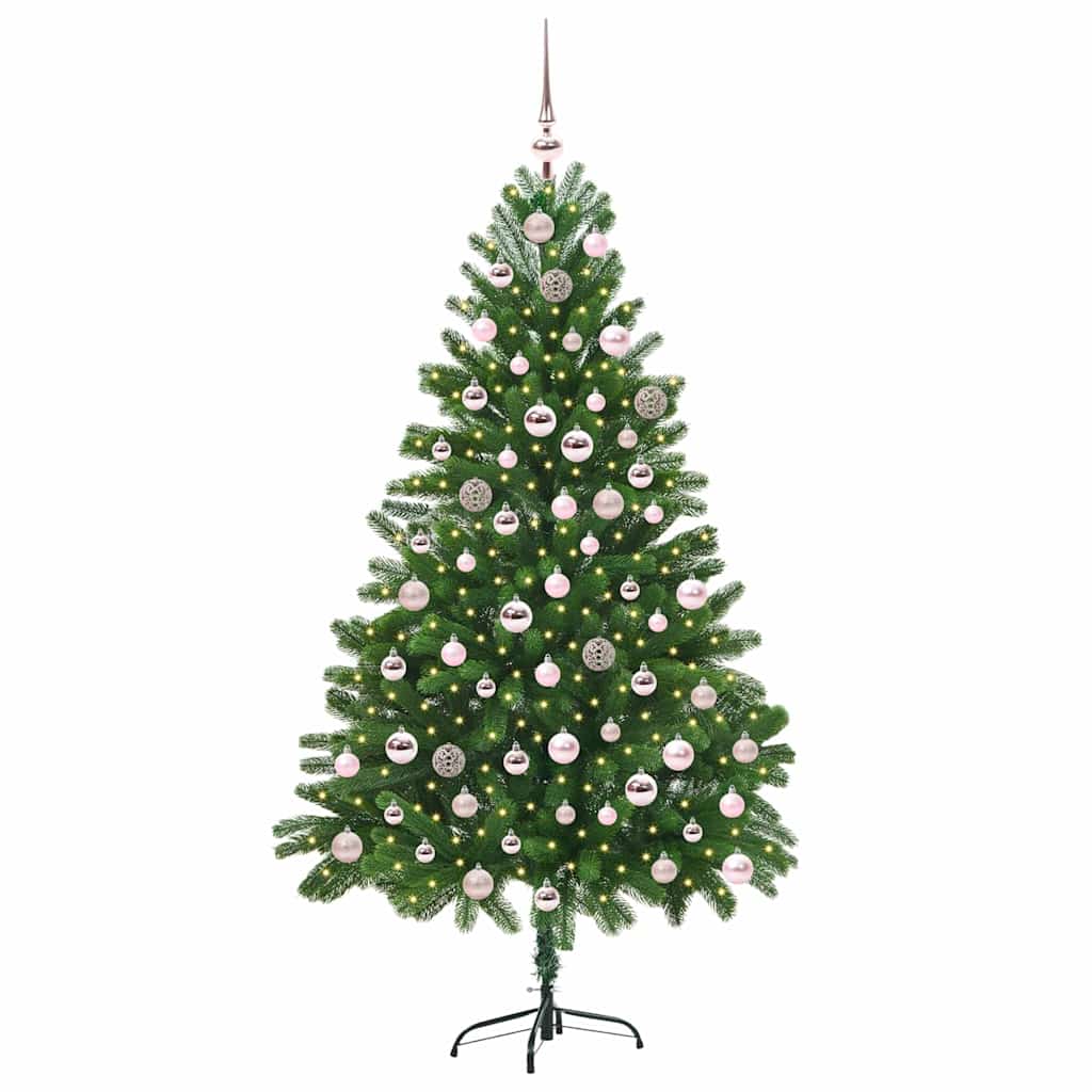 Weihnachtsbaum mit 300 LEDs mit Ständer Grün 210 cm PE
