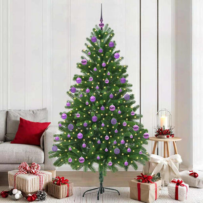 Weihnachtsbaum mit 300 LEDs mit Ständer Grün 210 cm PE