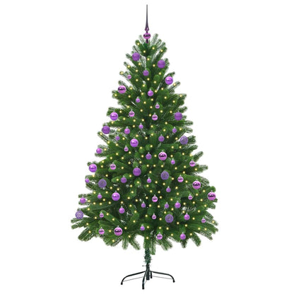 Weihnachtsbaum mit 300 LEDs mit Ständer Grün 210 cm PE