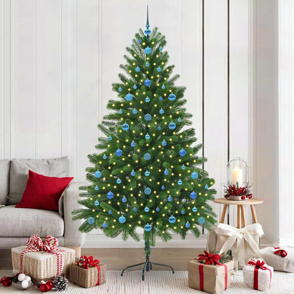 Weihnachtsbaum mit 300 LEDs mit Ständer Grün 210 cm PE
