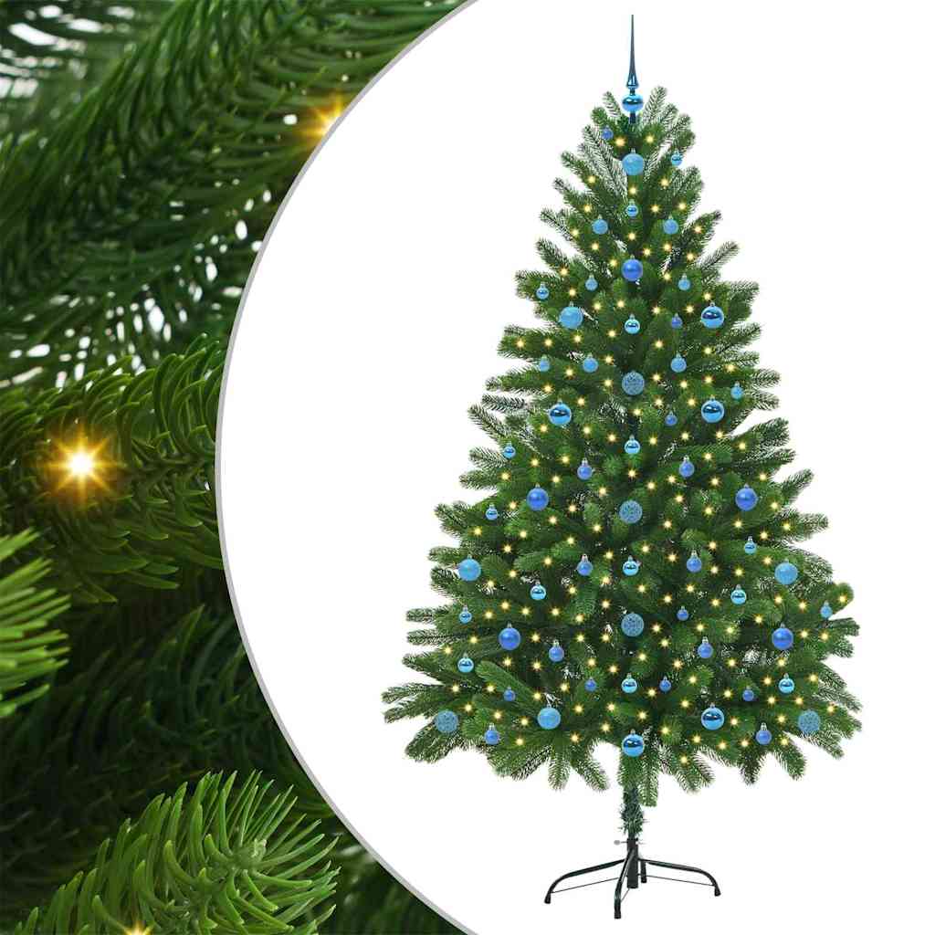 Weihnachtsbaum mit 300 LEDs mit Ständer Grün 210 cm PE