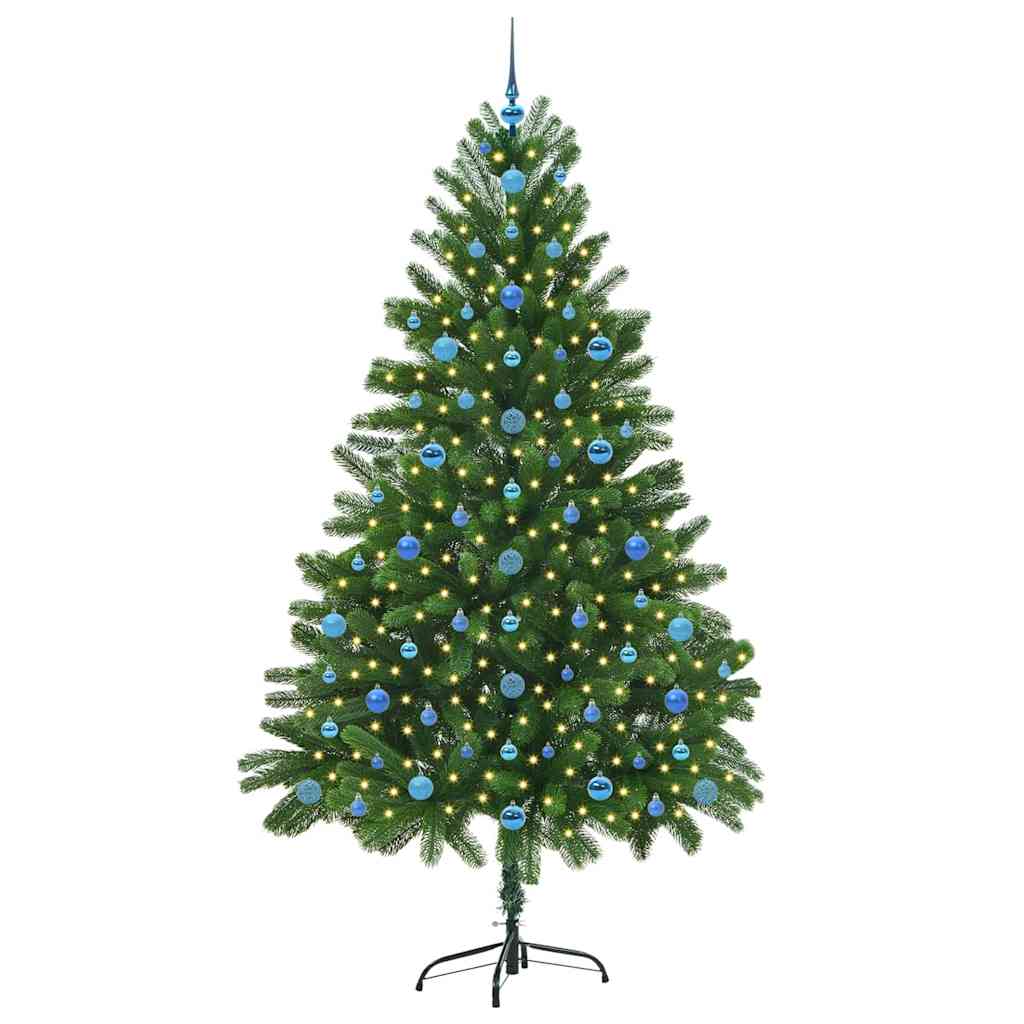 Weihnachtsbaum mit 300 LEDs mit Ständer Grün 210 cm PE