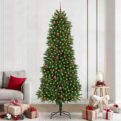 Weihnachtsbaum mit LED-Beleuchtung Grün 240 cm PE