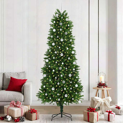 Weihnachtsbaum mit LED-Beleuchtung Grün 240 cm PE