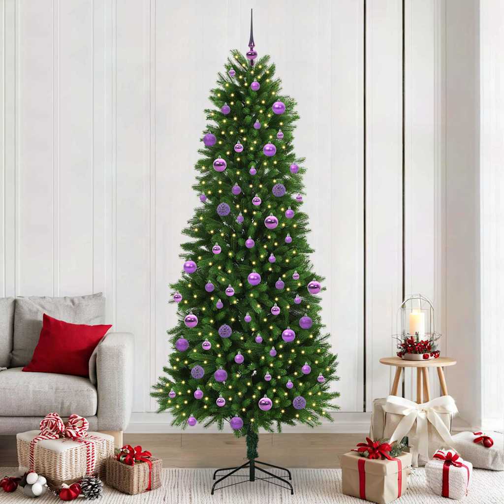 Weihnachtsbaum mit 300 LEDs mit Ständer Grün 240 cm PE