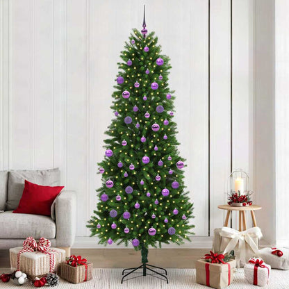Weihnachtsbaum mit 300 LEDs mit Ständer Grün 240 cm PE