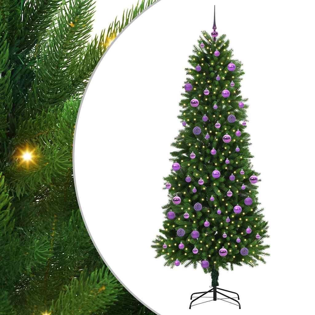 Weihnachtsbaum mit 300 LEDs mit Ständer Grün 240 cm PE