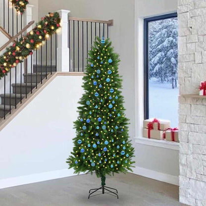 Weihnachtsbaum mit 300 LEDs mit Ständer Grün 240 cm PE