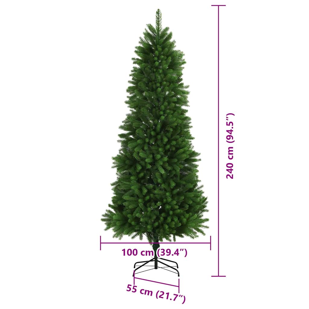 Weihnachtsbaum mit 300 LEDs mit Ständer Grün 240 cm PE