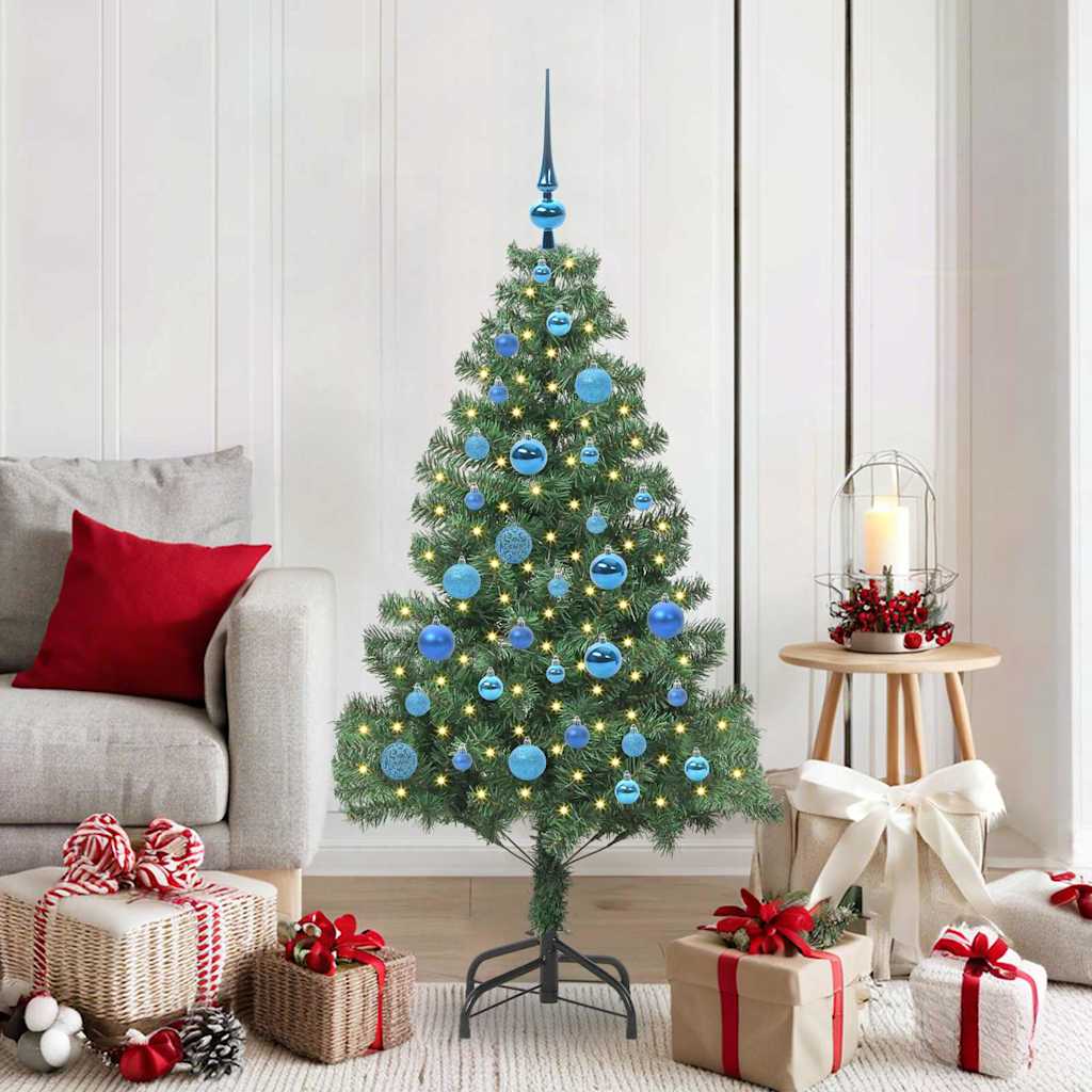 Weihnachtsbaum mit 150 LEDs mit Ständer Grün 150 cm PVC