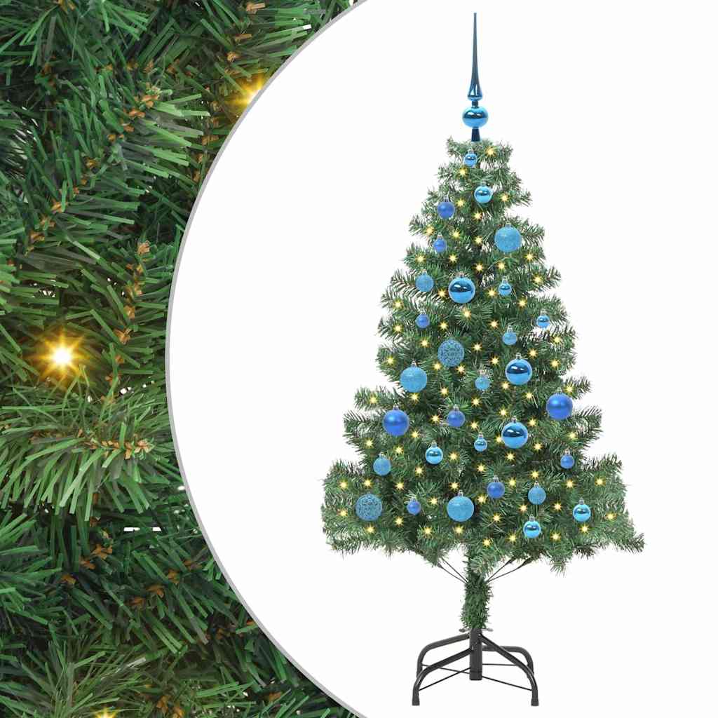 Weihnachtsbaum mit 150 LEDs mit Ständer Grün 150 cm PVC