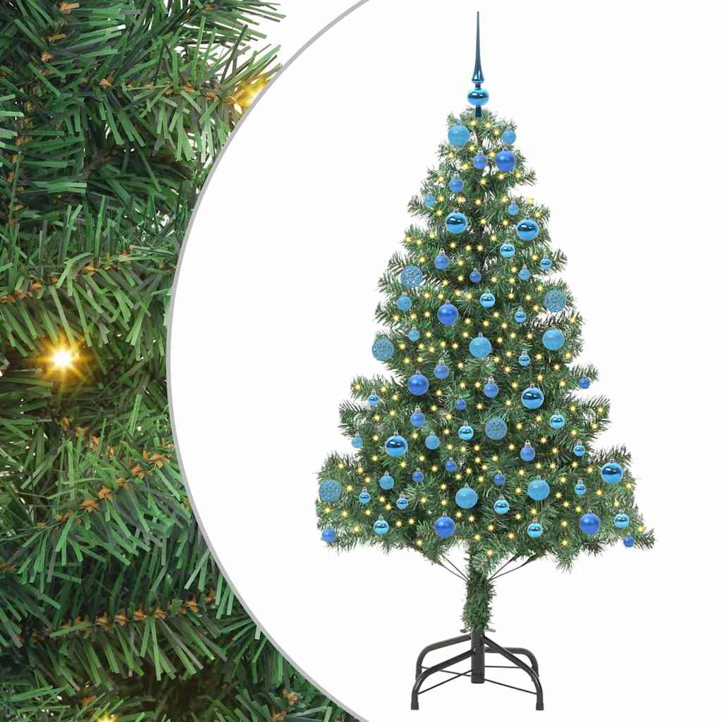Weihnachtsbaum mit 300 LEDs mit Ständer Grün 180 cm PVC