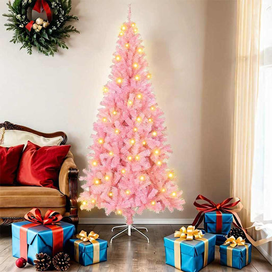 Künstliche Weihnachtsbäume Rosa 180 cm PVC