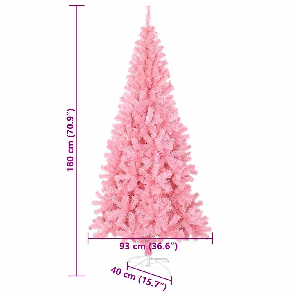 Künstliche Weihnachtsbäume Rosa 180 cm PVC