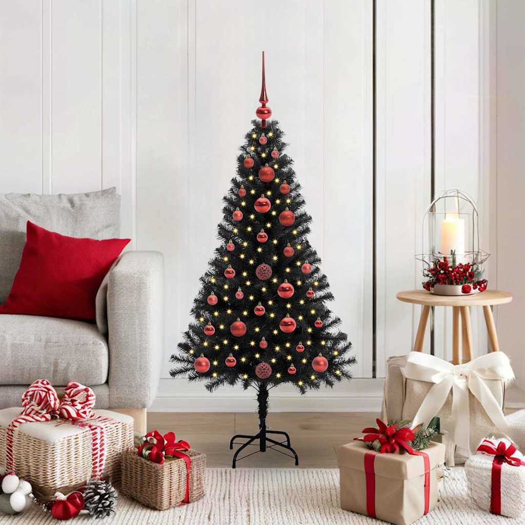 Weihnachtsbaum Schwarz 120 cm PVC