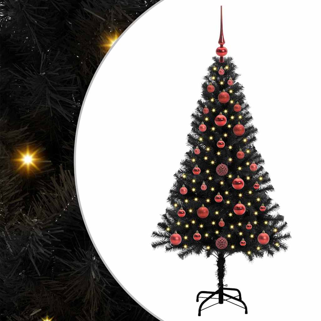 Weihnachtsbaum Schwarz 120 cm PVC