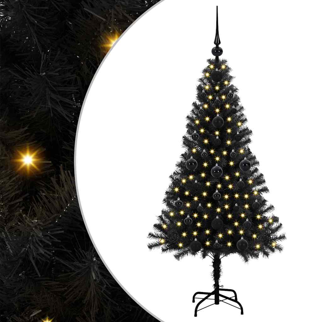 Weihnachtsbaum Schwarz 120 cm PVC
