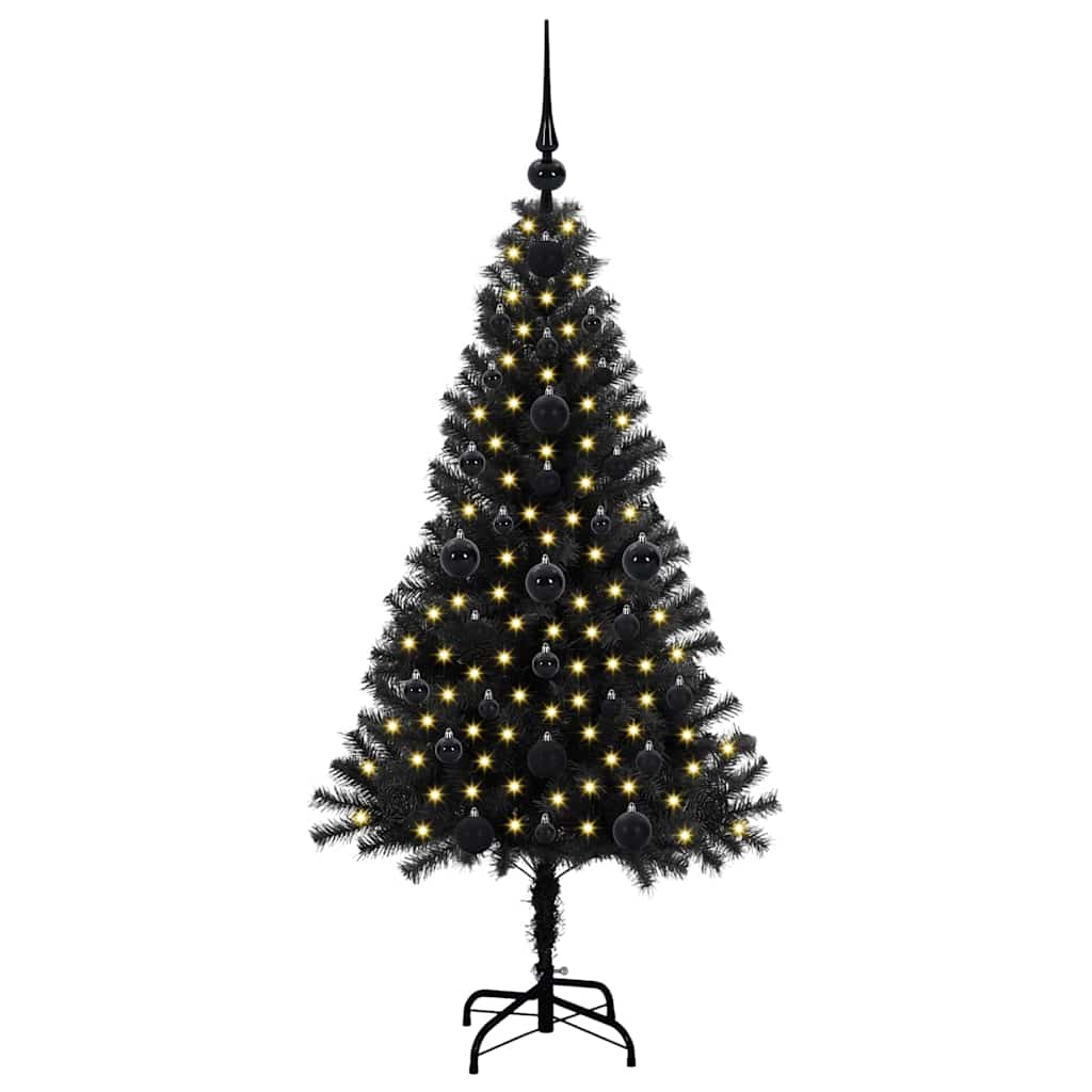 Weihnachtsbaum Schwarz 120 cm PVC