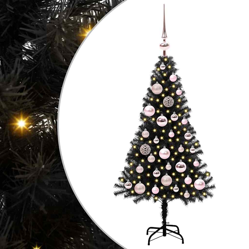 Weihnachtsbaum Schwarz 120 cm PVC