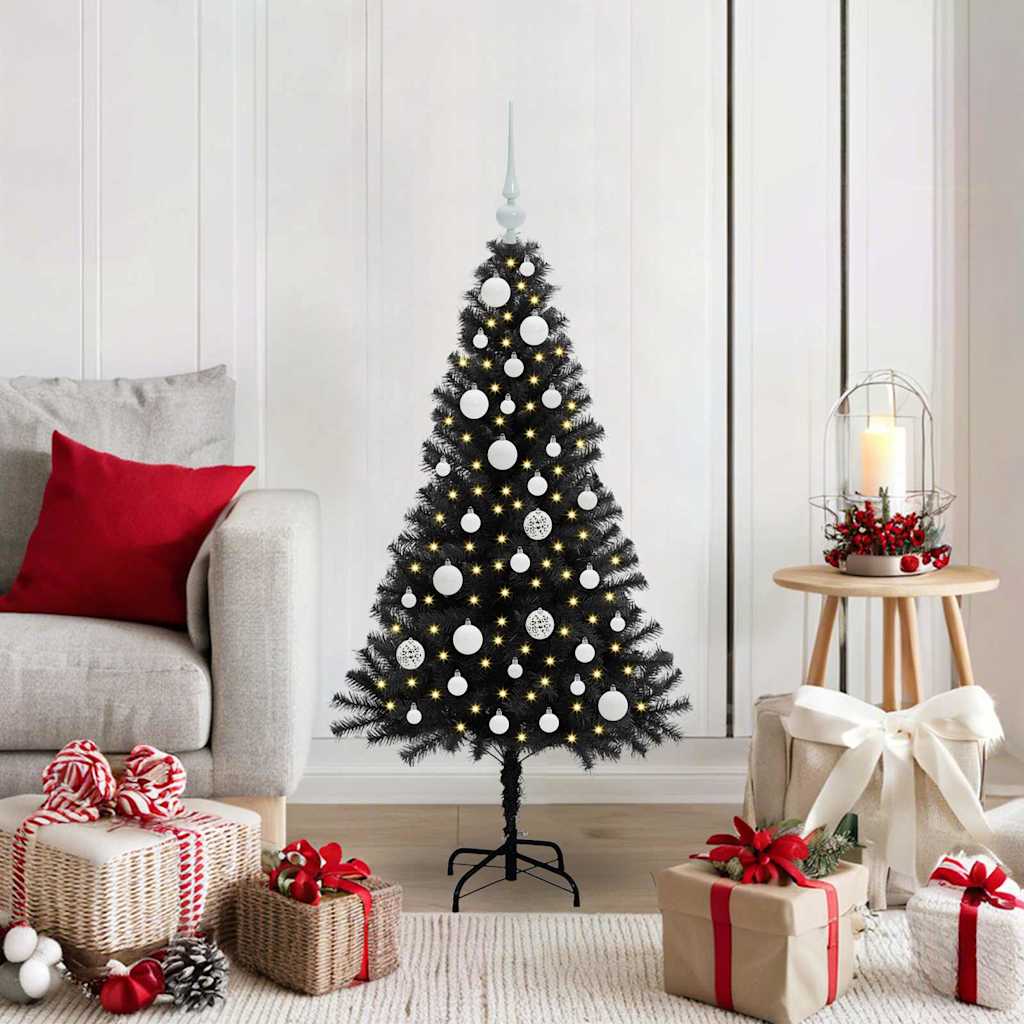 Weihnachtsbaum Schwarz 120 cm PVC