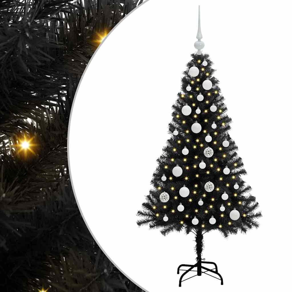 Weihnachtsbaum Schwarz 120 cm PVC