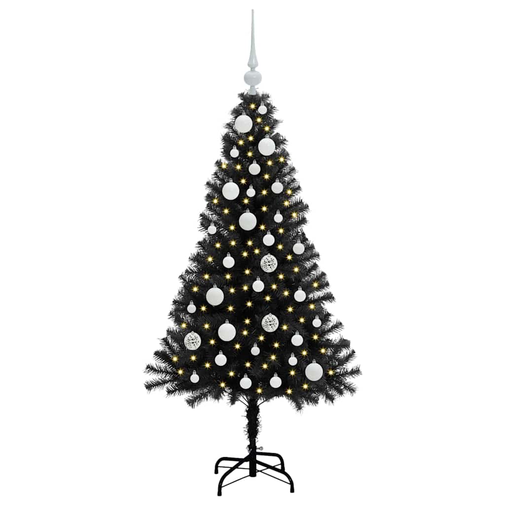 Weihnachtsbaum Schwarz 120 cm PVC