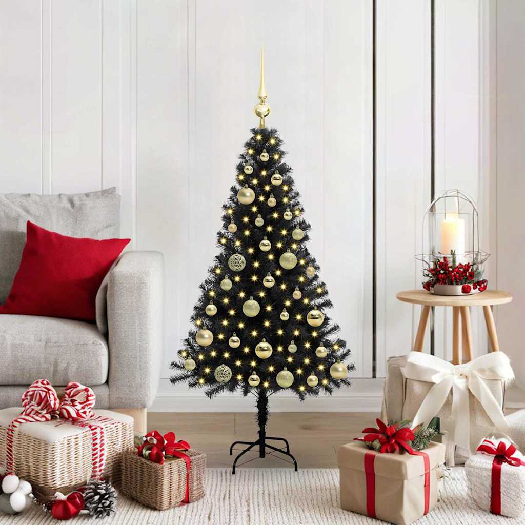 Weihnachtsbaum Schwarz 120 cm PVC