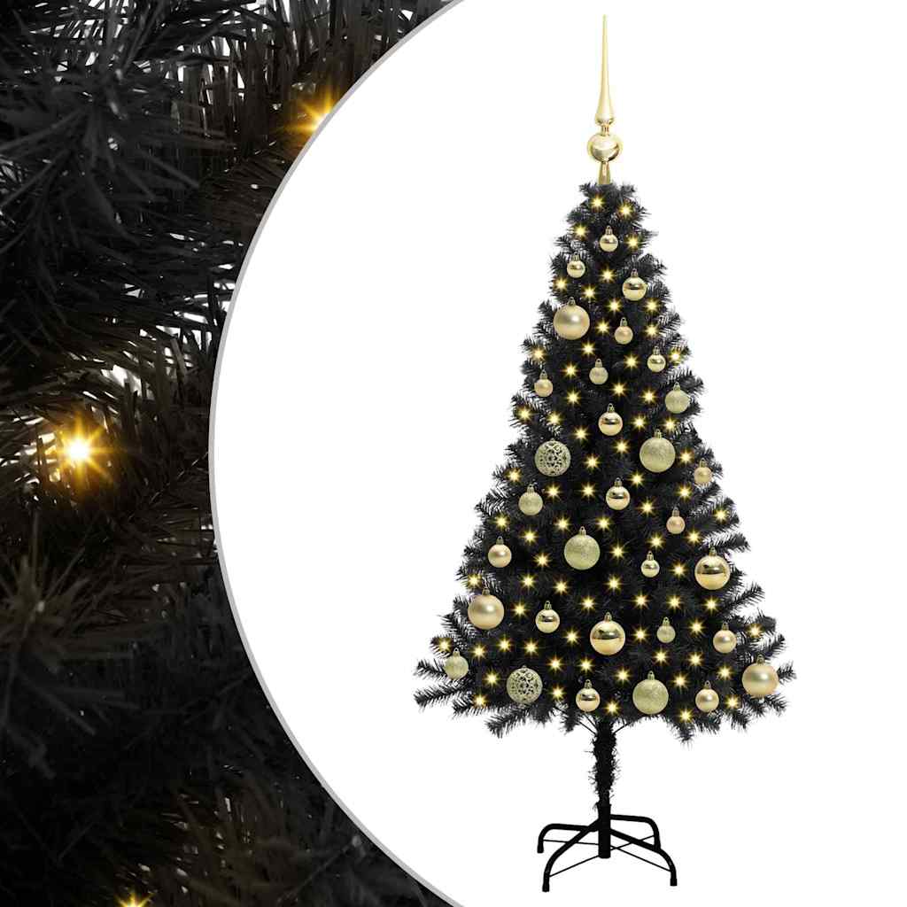 Weihnachtsbaum Schwarz 120 cm PVC
