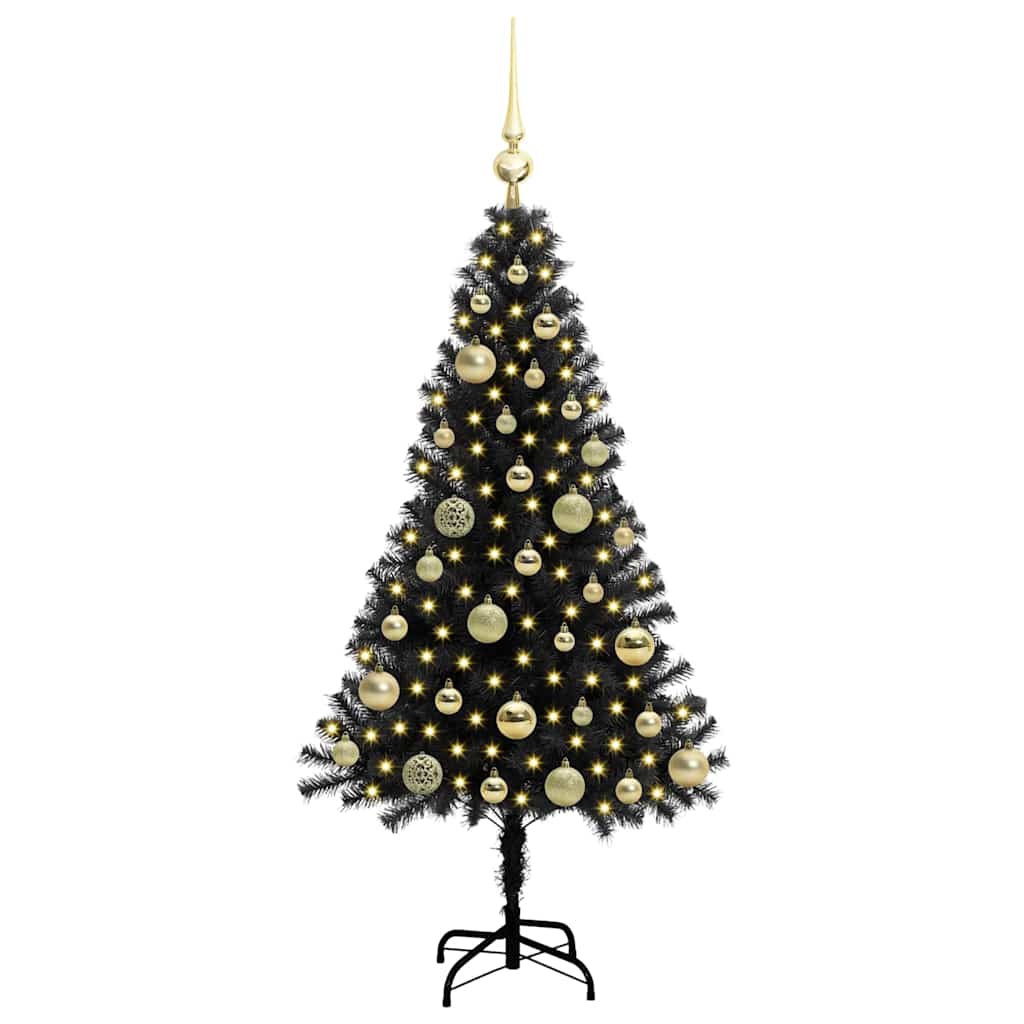 Weihnachtsbaum Schwarz 120 cm PVC