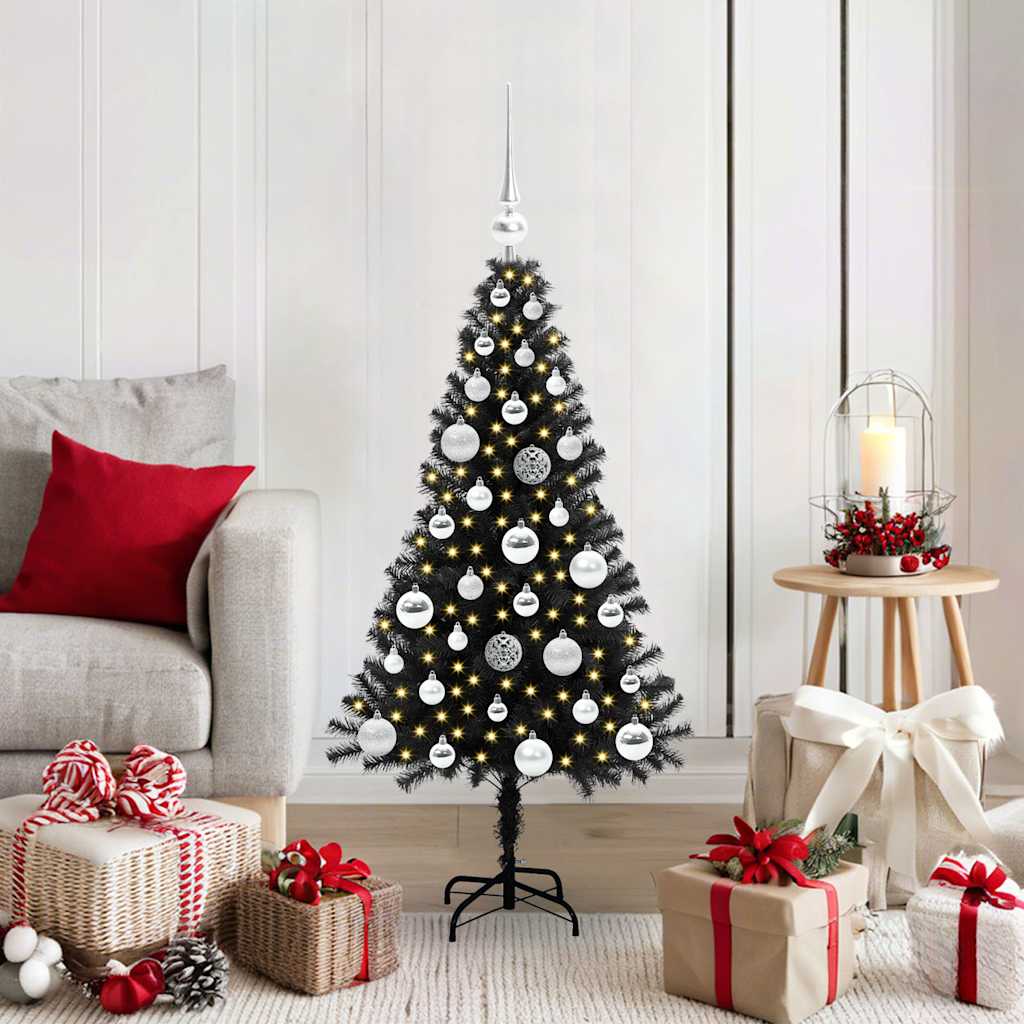 Weihnachtsbaum Schwarz 120 cm PVC