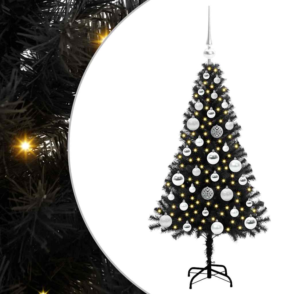 Weihnachtsbaum Schwarz 120 cm PVC