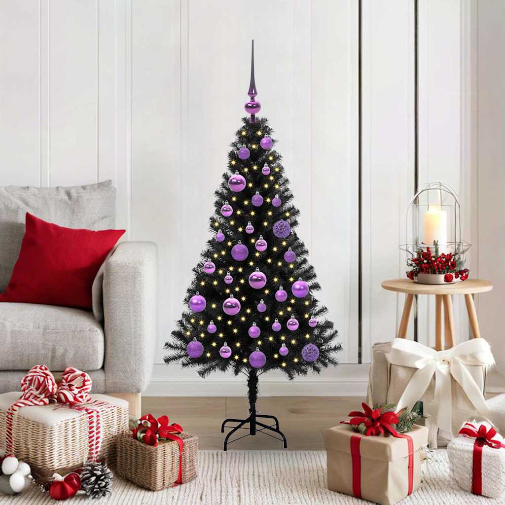 Weihnachtsbaum Schwarz 120 cm PVC