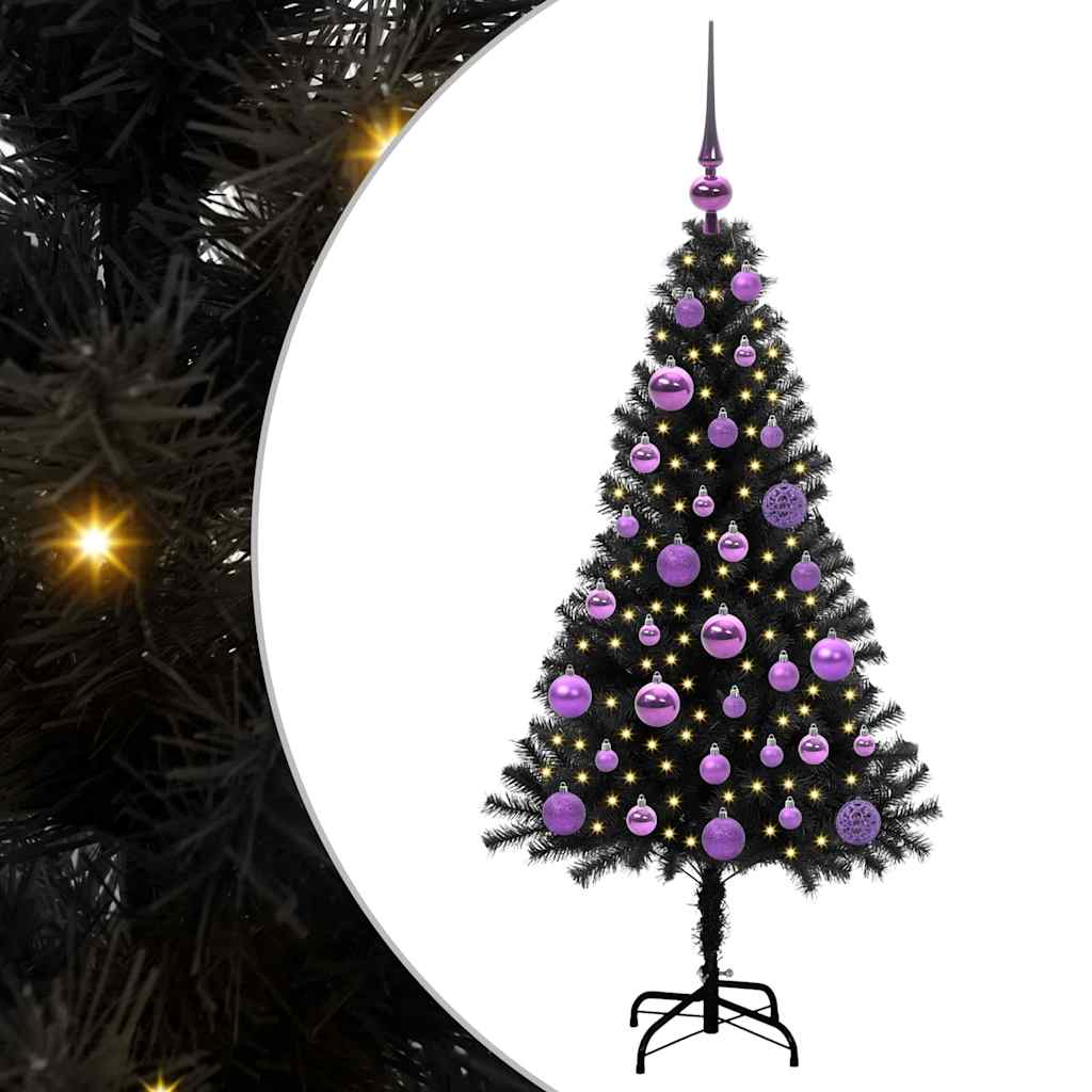 Weihnachtsbaum Schwarz 120 cm PVC