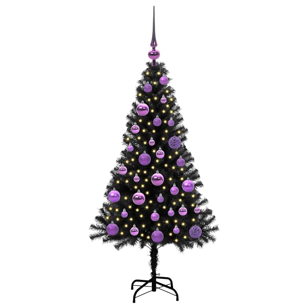 Weihnachtsbaum Schwarz 120 cm PVC