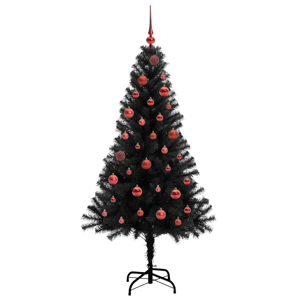 Weihnachtsbaum Schwarz 150 cm PVC