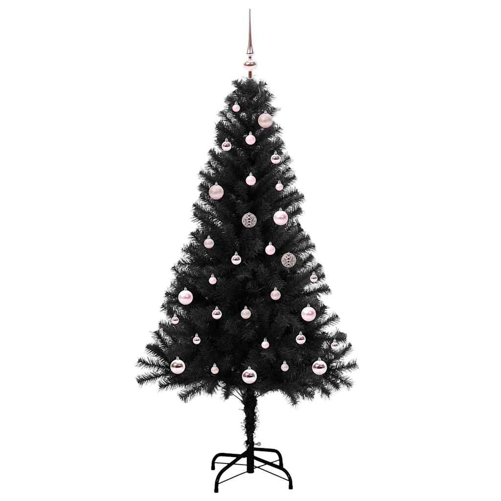Weihnachtsbaum Schwarz 150 cm PVC