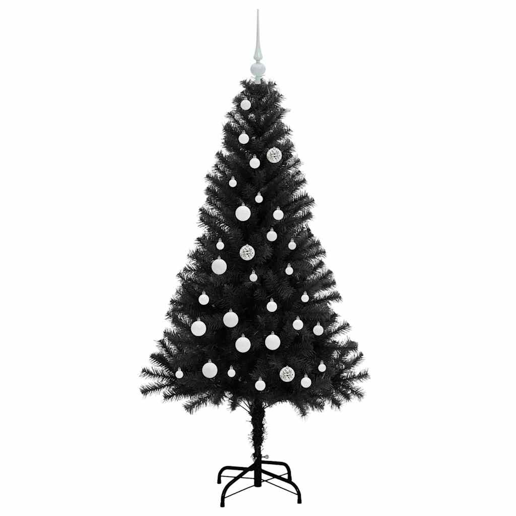 Weihnachtsbaum Schwarz 150 cm PVC