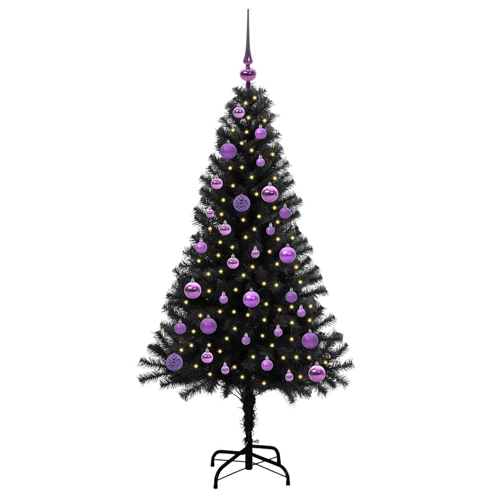 Weihnachtsbaum Schwarz 150 cm PVC