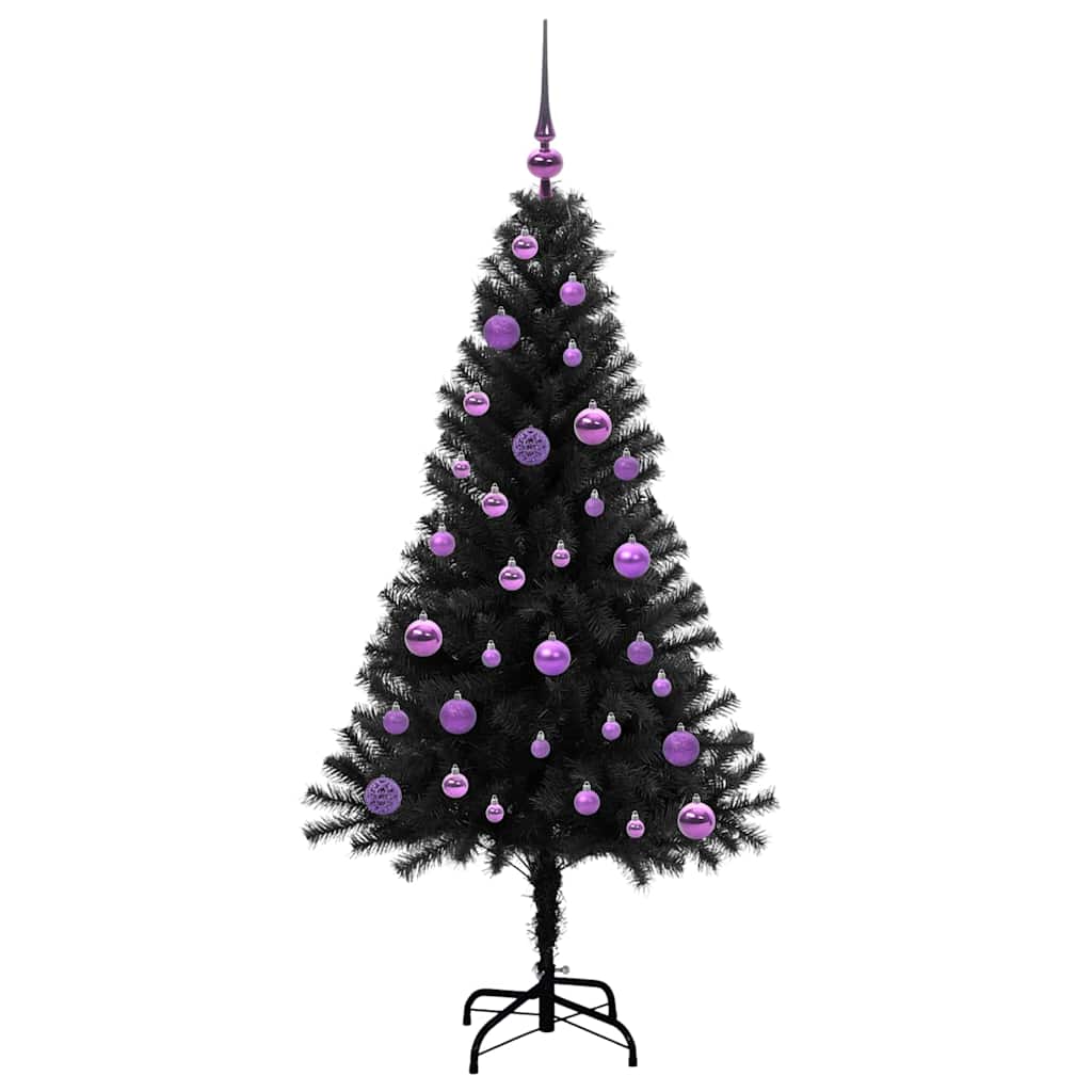 Weihnachtsbaum Schwarz 150 cm PVC