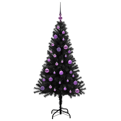 Weihnachtsbaum Schwarz 150 cm PVC
