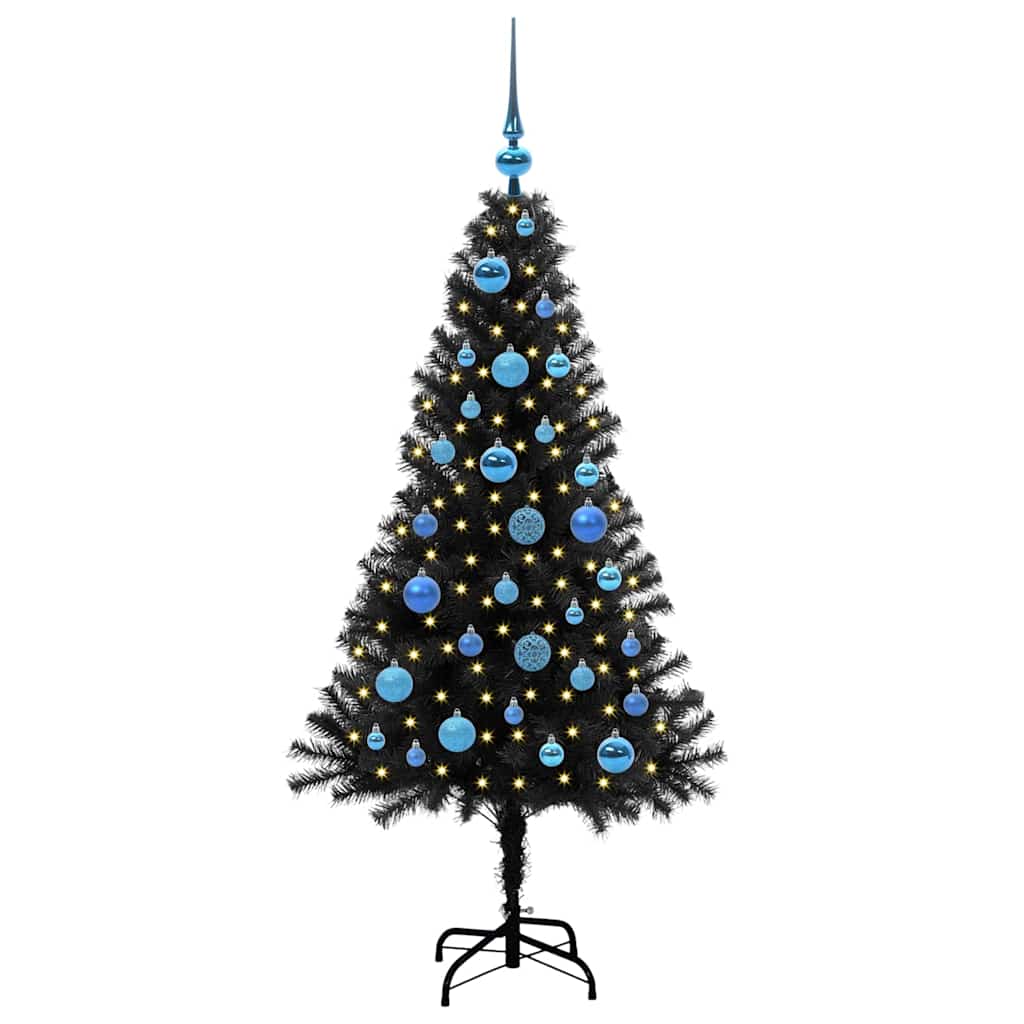 Weihnachtsbaum Schwarz 150 cm PVC