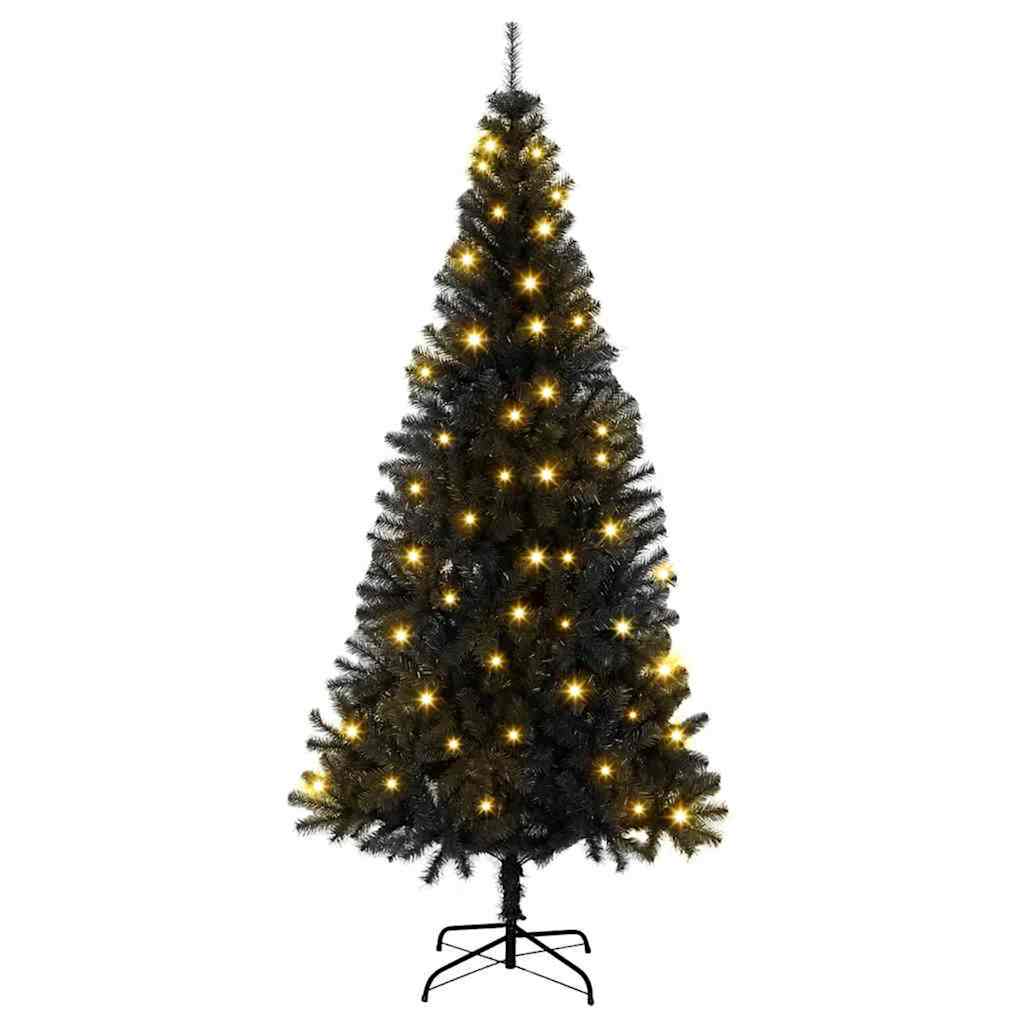 Künstliche Weihnachtsbäume Schwarz 180 cm PVC